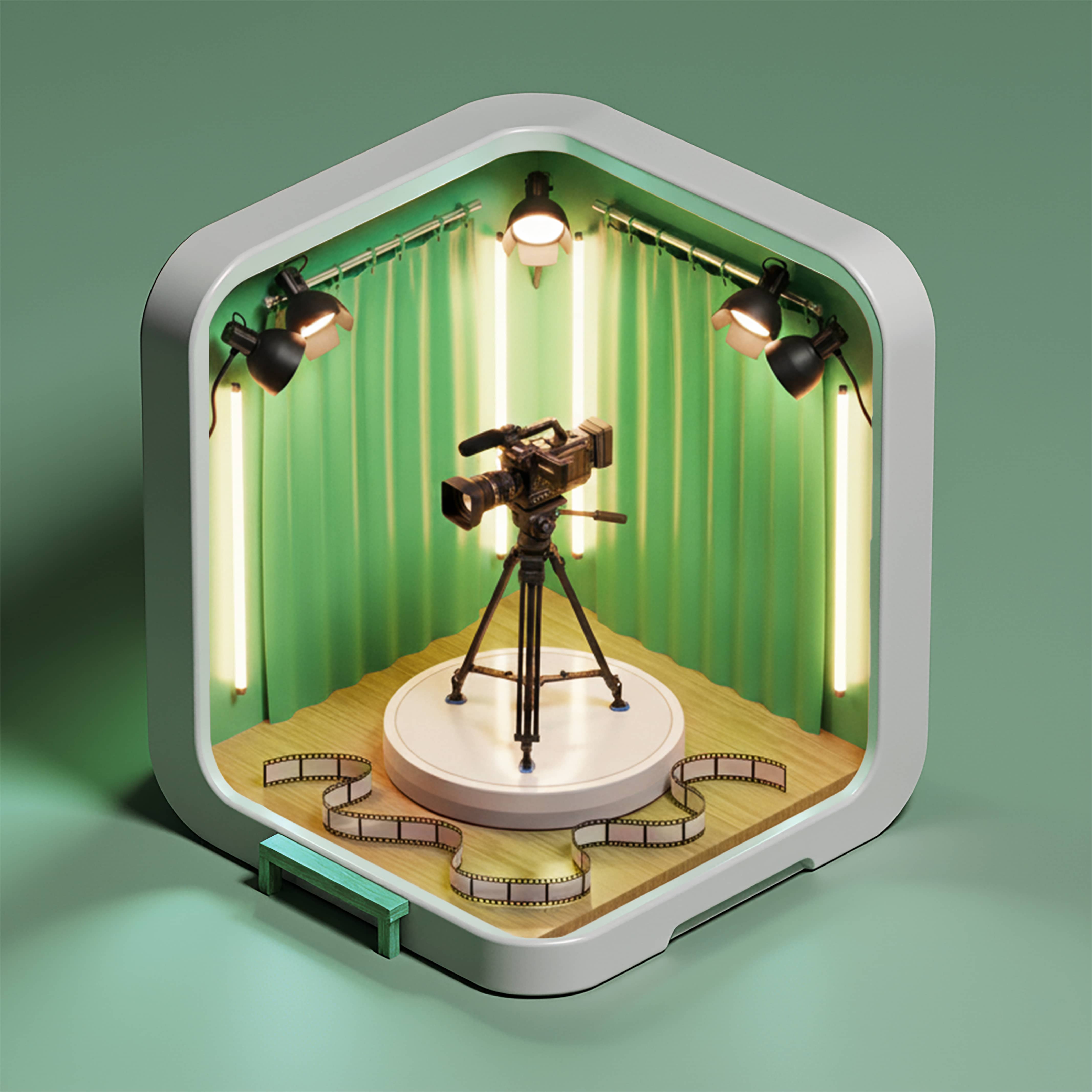 بنر دکمه کلیپ بلند